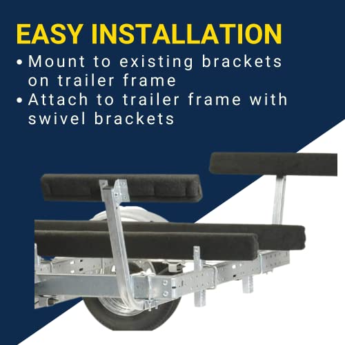 Tie Down Engineering 86128 Carpeted Bunk Boards Pair 4', Black, Standard - Image 4