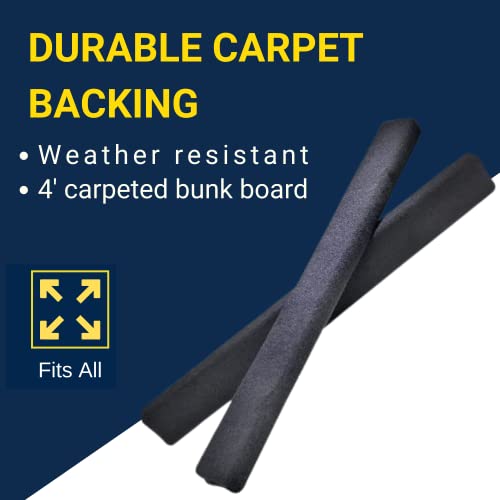 Tie Down Engineering 86128 Carpeted Bunk Boards Pair 4', Black, Standard - Image 3