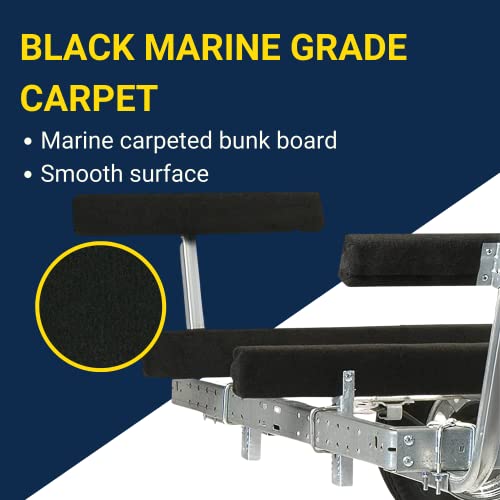 Tie Down Engineering 86128 Carpeted Bunk Boards Pair 4', Black, Standard - Image 5