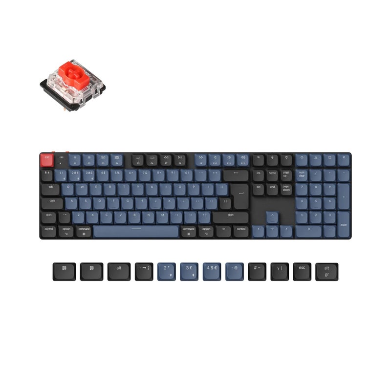 Keychron Keychron K5 Pro QMK/VIA Wireless Mechanical Keyboard Hot-Swap Ultra Slim ISO UK Layout Programmable Bluetooth/Wired RGB Backlit Low  - Image 1