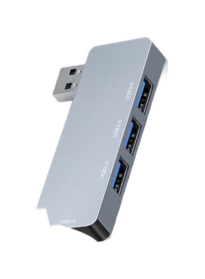 isky Usb 3.0 Expansion Dock Splitter High-Speed 4-Port Hub Extender Hub Docking Station One Drag Four Left Side Fitting 4-Port Usb Hub Laptop Converter - Image 2