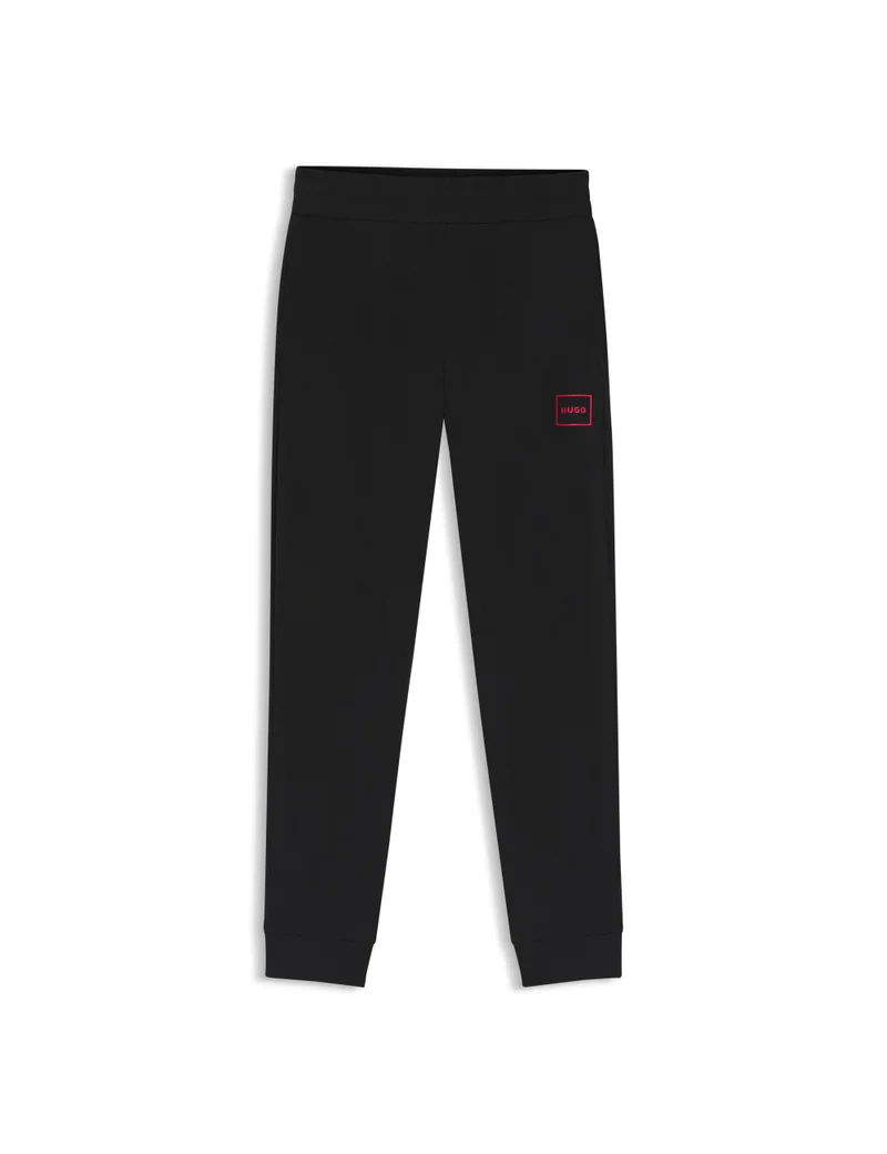 HUGO  Stretch-cotton tracksuit bottoms with logo print for Men | Best Price UAE