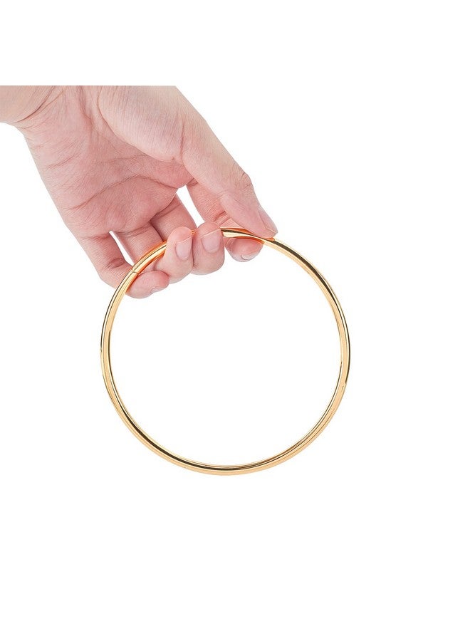 CHGCRAFT CHGCRAFT 6Pcs Round Metal Purse Handles, Replacement Handles for DIY Bag Purse Handbags Totes Clutch Making, Golden, 110.5×4mm  - Image 3