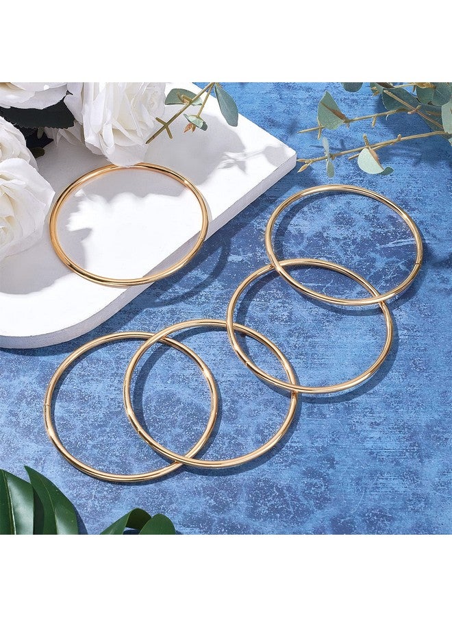 CHGCRAFT CHGCRAFT 6Pcs Round Metal Purse Handles, Replacement Handles for DIY Bag Purse Handbags Totes Clutch Making, Golden, 110.5×4mm  - Image 5