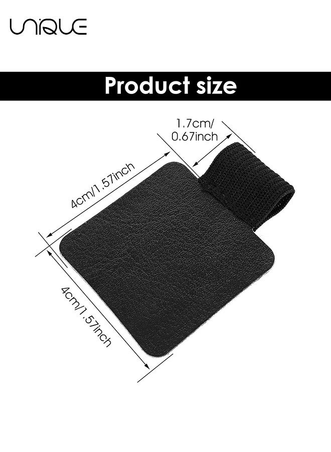 Unique 10-Piece Pencil Ring Holder, Sticky Elastomeric Pencil Ring Holder, Leather Pencil Ring Holder with Elastic Band, for Notebook, Diary, Calendar, Planner, 10 Colors  - Image 2