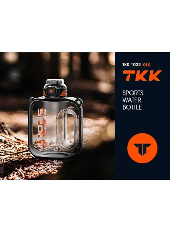 TKK 2000ml BPA Free Tritan water bottle for Gym Yoga Travel Camping Outdoor with Rope for Ease of Carry, Comes with a Straw| Purple - Image 3
