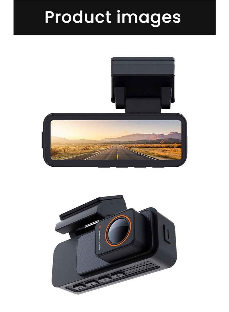 Dual Lens 4k Front+1080P Rear Mini Dash Cam with Wifi Gps Logger Fit Max 512g Card Night Vision Car Camera - Image 5