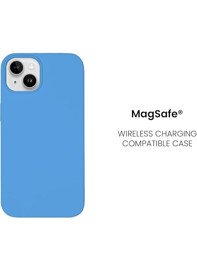 iPhone 14 Plus Case with Magsafe with Scratch-Resistant Thin and Slim Classic Shockproof Protection (Blue)