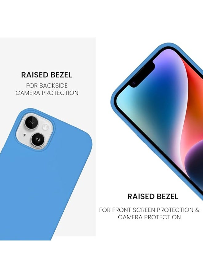 iPhone 14 Plus Case with Magsafe with Scratch-Resistant Thin and Slim Classic Shockproof Protection (Blue)