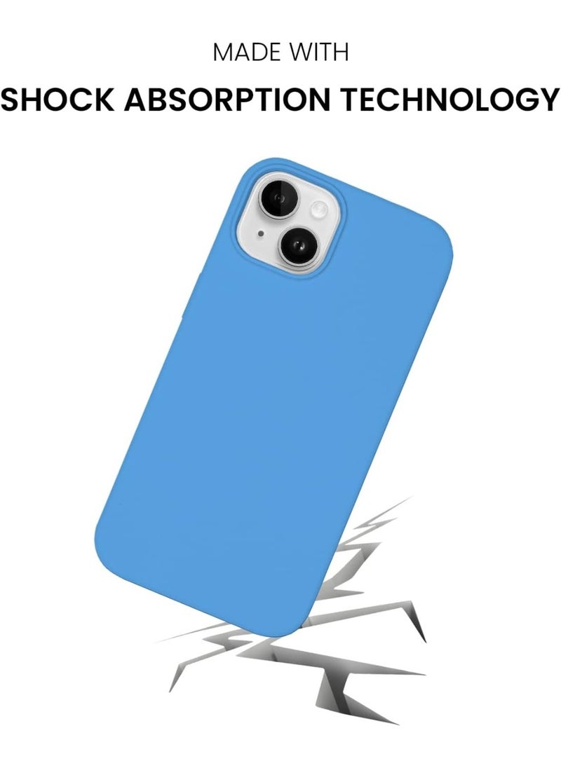 iPhone 14 Plus Case with Magsafe with Scratch-Resistant Thin and Slim Classic Shockproof Protection (Blue)