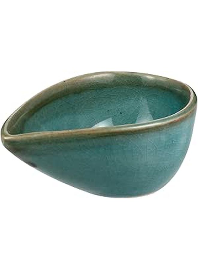 Small Ceramic Dish For Essential Oils And Spa Mud Mask Porcelain Bowl Ice Crackle Glaze - Image 1