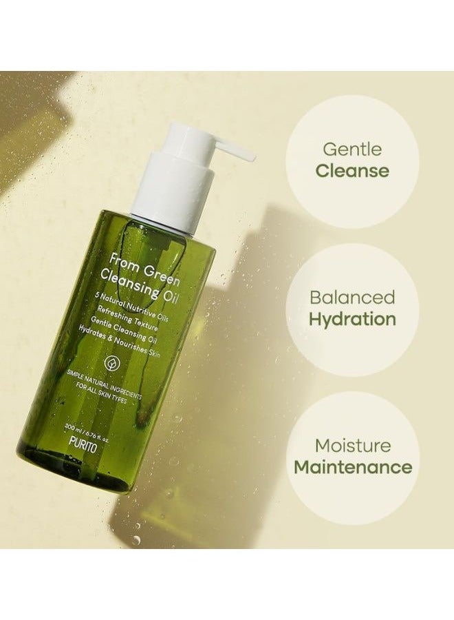 PURITO From Green Cleansing Oil 200ml, Korean Skincare, Makeup Remover, Facial Cleanser, Light Cleansing Oil, EWG - Image 3