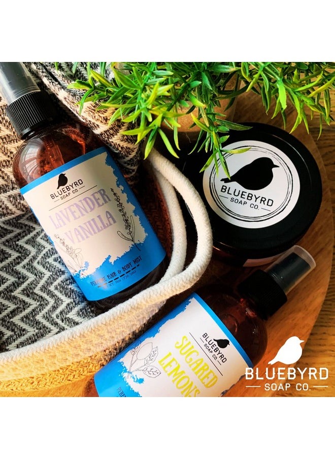 BLUEBYRD SOAP CO. Eucalyptus Mint Body Butter Relaxing Whipped Body Cream For Men And Women Nongreasy Moisturizing Dry Skin Lotion For Hands Body & Feet 8Oz. Jar(Eucalyptus)  - Image 3