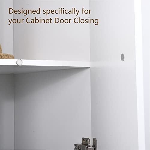 Mousike Magnetic Door Catch Ultra Thin Cabinet Magnets Stainless Steel Drawer Magnet Catch for Sliding Door Closure Kitchen Cabinet Cupboard Closet Closer (12Pack) - Image 5