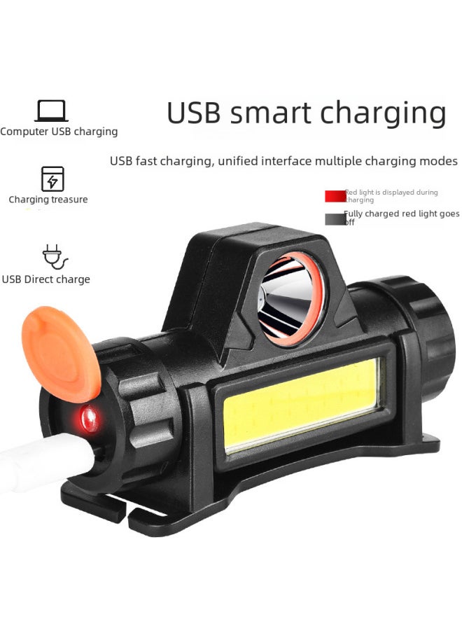 Generic - Headlamp/head Torch Decorative Lighting/headlights Head-mounted Flashlight/headlamp Head-mounted Flashlight-Color:101 Induction Headlamp [1200 MA Charging Cable English Color Box]] - Image 1