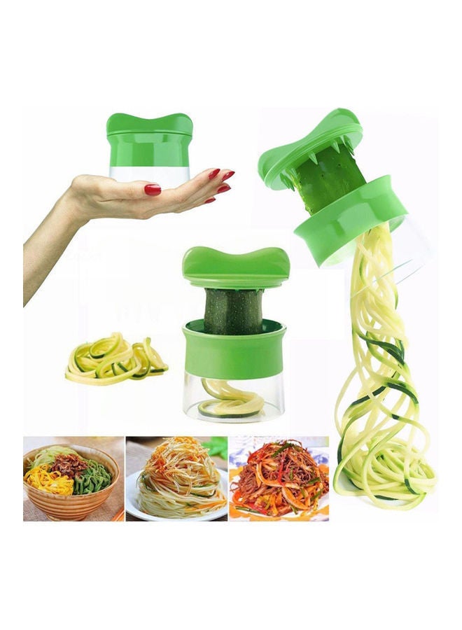 NIBEMINENT Handheld Spiral Vegetable Cutter Green 20 x 10 20cm - Image 5