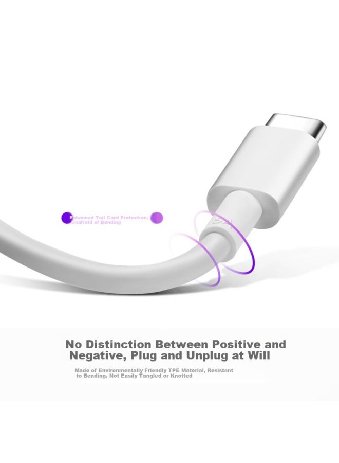 OKSJ Type-c Data Cable Charger Line For Mobile Phone 5a Fast Charging, Compatible With Honor 8/9, Vivo, Oppo, Xiaomi, Flash Charging Usb Car Charger With Three Extended Cables - Image 3
