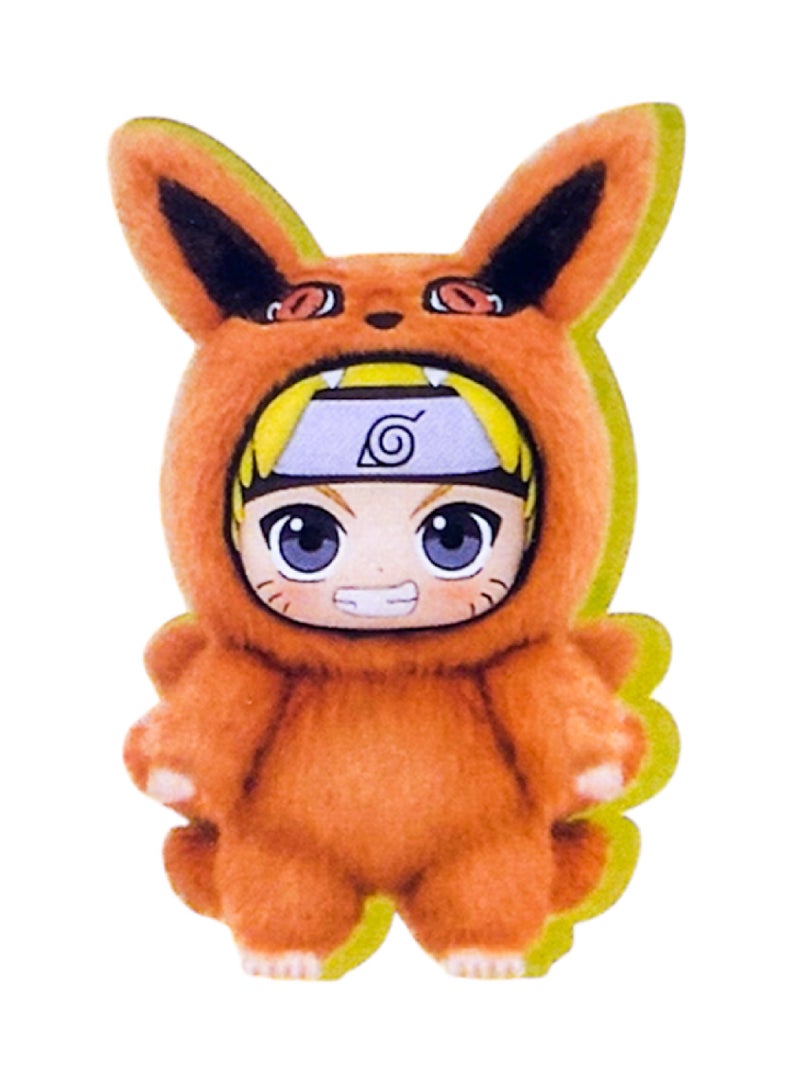 (Blind Box) This soft, stuffed Naruto doll comes in multiple shapes and is a stylish and beautiful accessory with many uses for children and adult girls. It comes with a hanging loop, making it ideal as a keychain or bag decoration. - Image 1