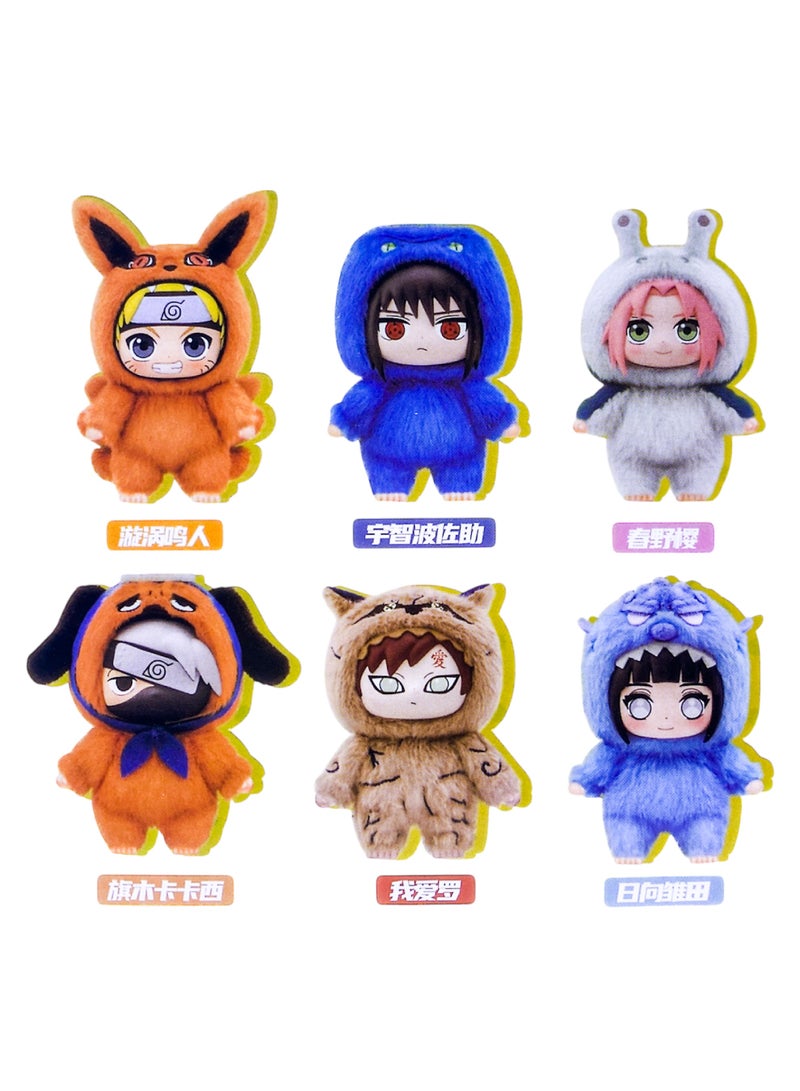 (Blind Box) This soft, stuffed Naruto doll comes in multiple shapes and is a stylish and beautiful accessory with many uses for children and adult girls. It comes with a hanging loop, making it ideal as a keychain or bag decoration. - Image 2