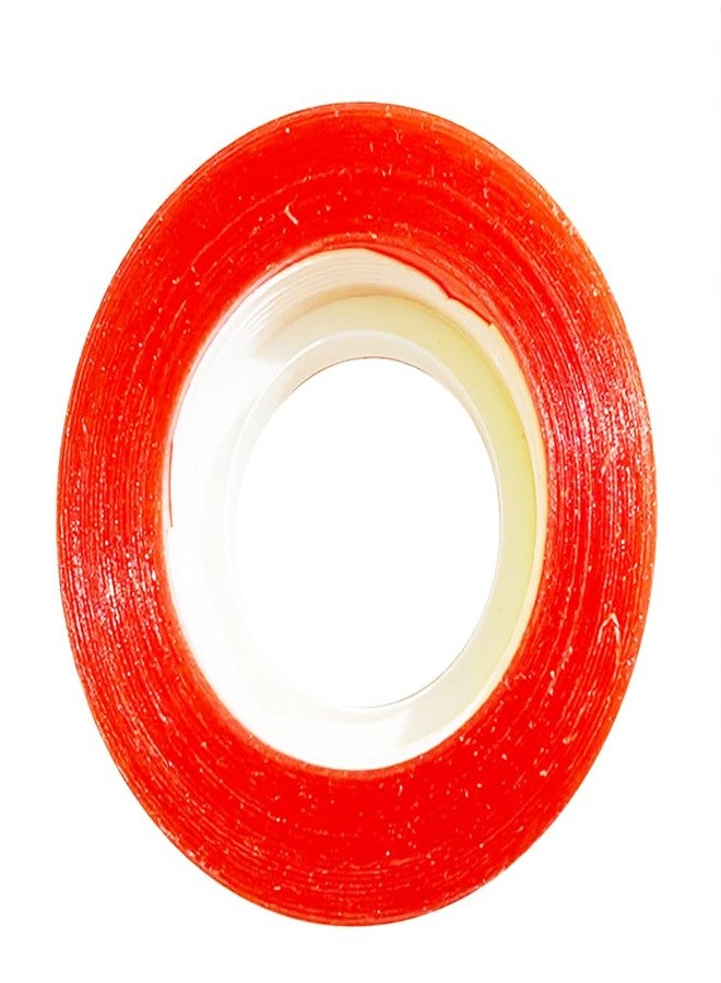 بلوشيا شريط لاصق للشعر المستعار من BLUSHIA بطول 20 متر، شريط لاصق للشعر المستعار/شريط لاصق للشعر المستعار/شريط لاصق أحمر مزدوج الجوانب (شريط أحمر) - Image 2