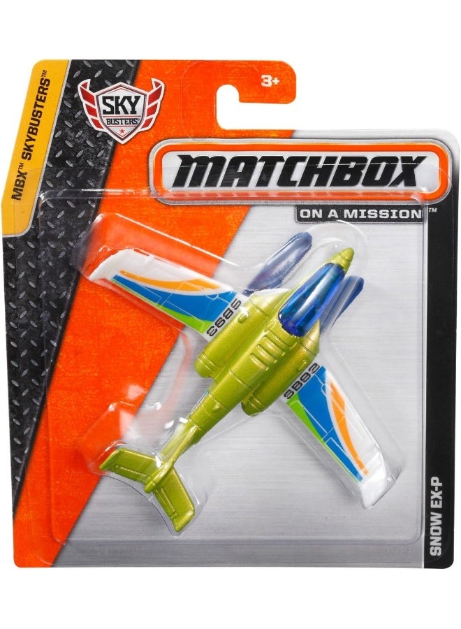 Matchbox Sky Busters Snow EX-P Toy Plane - Image 1