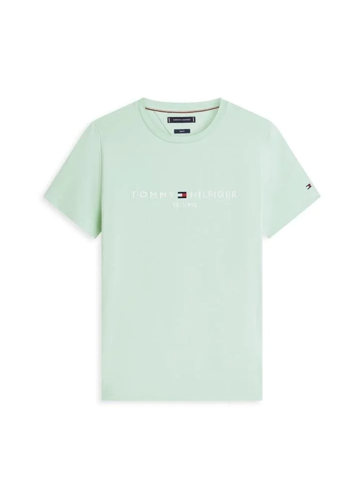 TOMMY HILFIGER  Logo Embroidery Slim Jersey T-Shirt for Men | Best Price UAE