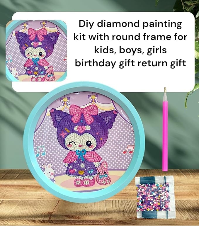 Tera13 TERA 13 Diamond Painting Kits for Kids Arts & Crafts - DIY Diamond Painting Craft Kits for Girls - Multi Design - Image 4