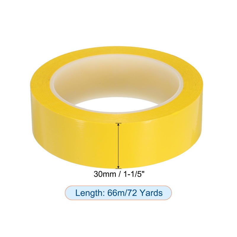 PATIKIL 1-1/5" Whiteboard Tape, Thin Dry Erase Tape for Graphic Chart Marking DIY Art, Dark Yellow - Image 2