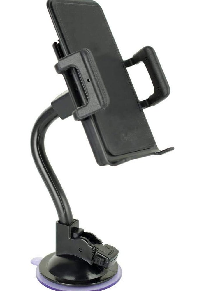 GOXT Windshield Phone Holder with Suction Cup - Black - Image 4