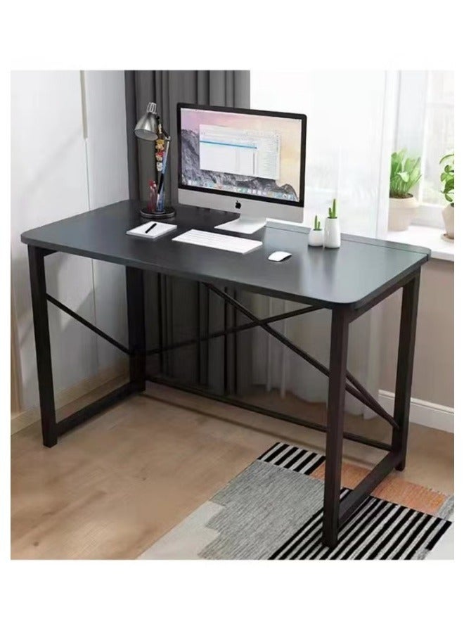 AGD Study Desk, Modern Desk, Home Office, Computer Desk for Work, Writing, Study, Bedroom, Computer Desk for Executive Workspace ( Black) - Image 1