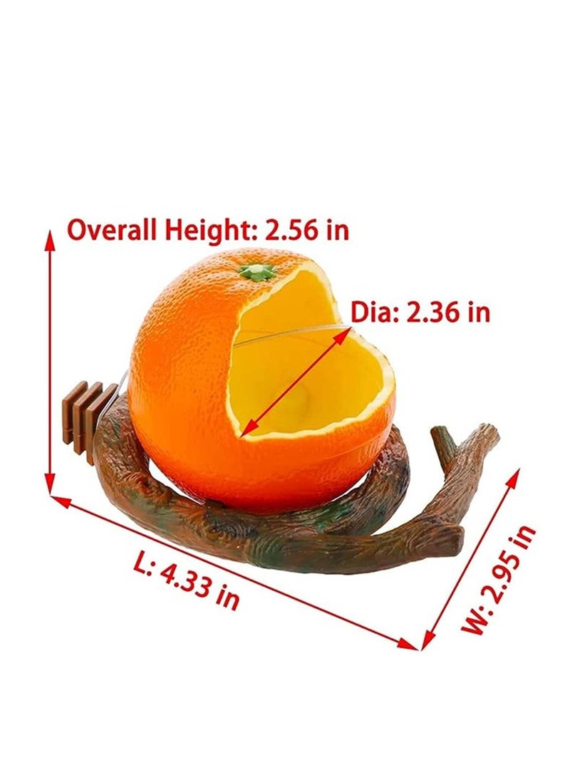 Generic Fruit Shape Bowl Bird Feeder, Bird Feeder Decorative Garden Hanging Bird Feeder With Clip Cage, Garden Wild Bird Feeder  - Image 2