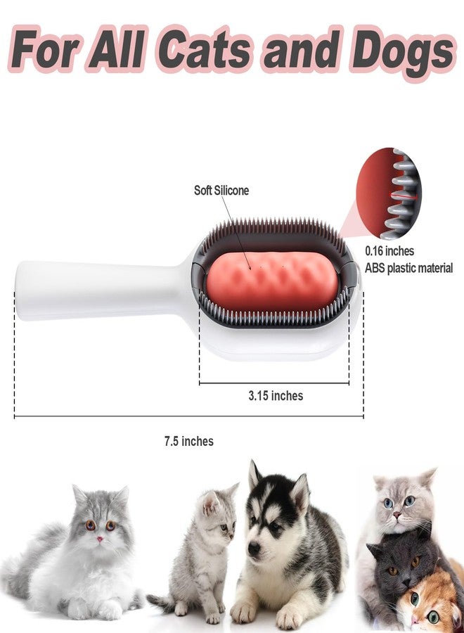 DUMPILL Water Brush for Cats Dogs, 4 in 1 Pet Grooming Brush, Cat Bath Brush, 2 in 1 Cleaning Brush Cat, Wet Cat Comb, Pet Hair Removal Comb with Water Tank, Sticky Brush 2.0 for Cats (Towels Not Included) - Image 5
