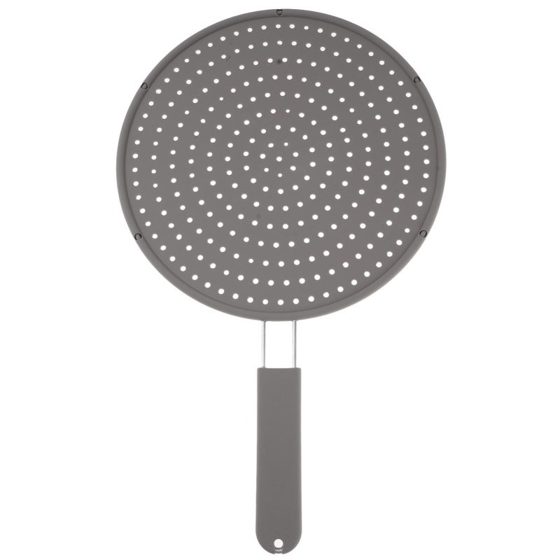 Silicone Splatter Screen: Food Grade Silicone & 304 Stainless Steel, Non-Stick Easy Clean, Non-Slip Handle, Grease Splatter Guard - Multipurpose Design, High Heat Cooling Mat for Home Kitchen Universa - Image 1