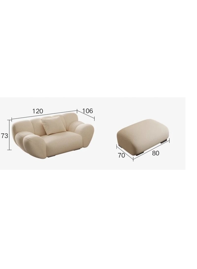 Comfynest L Shape Modern Sofa Set With Chair And Ottoman