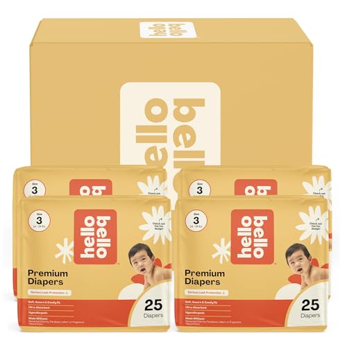 Hello Bello Diapers Size 3 1424 lbs Superstars 100 Count Value Pack of Premium Disposable Baby Diapers Hypoallergenic with Soft ClothLike Feel - Image 1