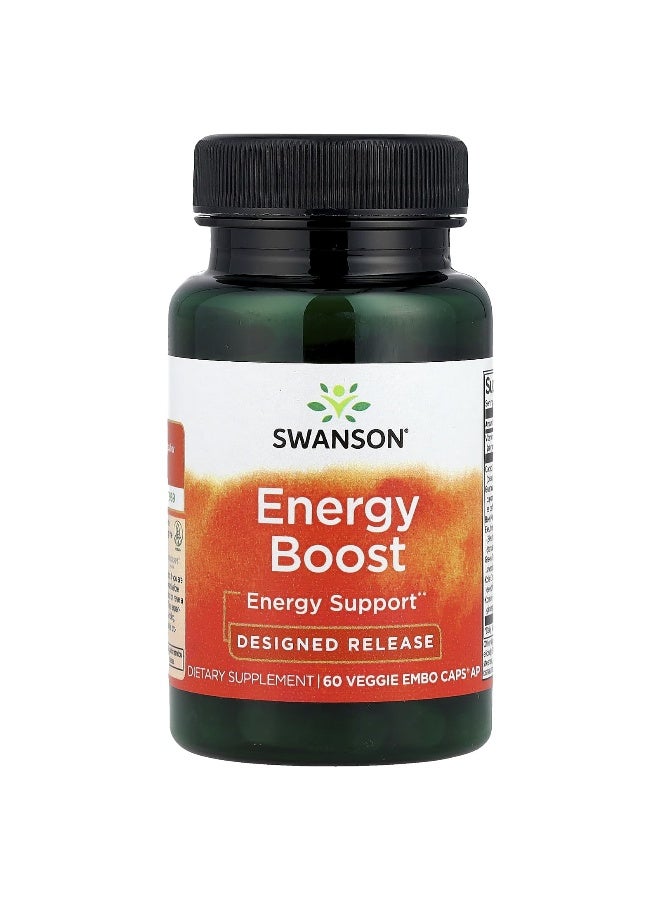 SWANSON سوانسون، تعزيز الطاقة، 60 كبسولة نباتية EMBO® - Image 1
