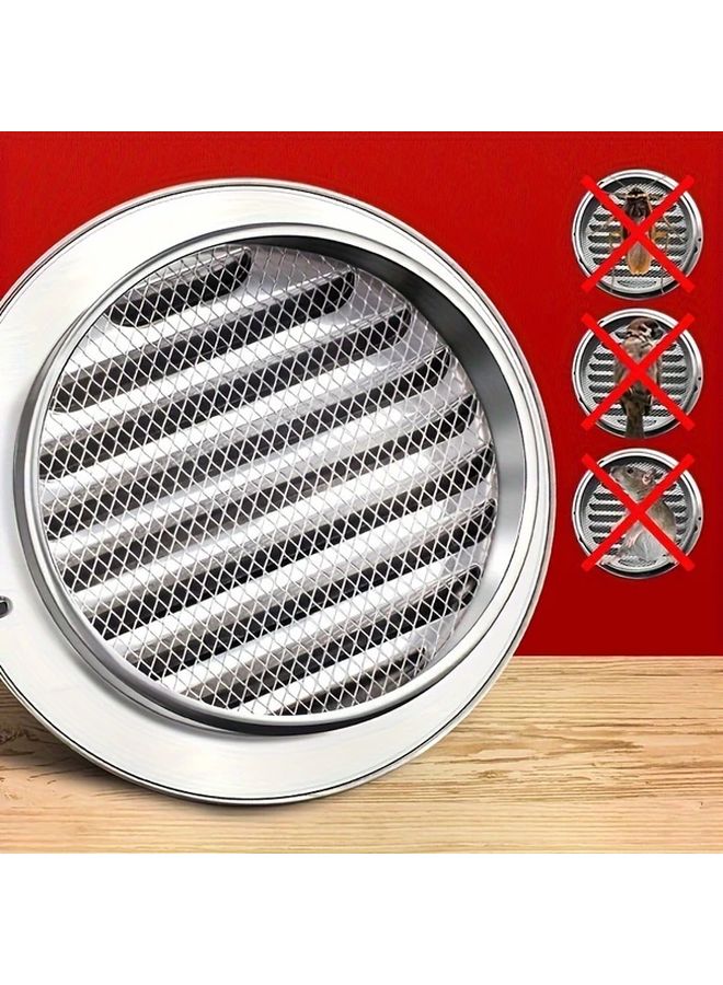 201 Stainless Steel 100mm Wall Vent Cover Durable Easy Installation Round Air Extractor - Image 3