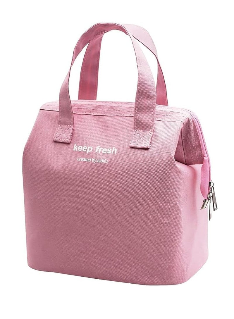 ميكسد الغداء حقيبة ، حقيبة الغداء العزل الحراري بسيطة بينتو حقيبة الغداء المبردة حقيبة يد الغداء مربع الغداء للسيدات الرجال الكبار نزهة المشي لمسافات طويلة الشاطئ - Image 1