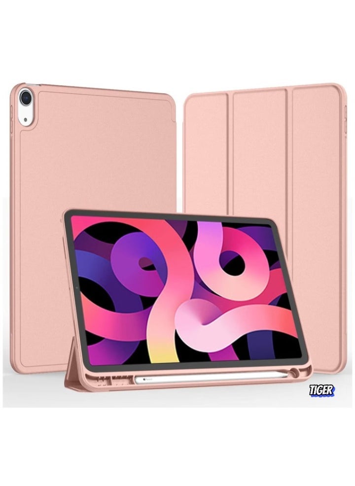 TIGER iPad Air 11 Inch Case M2 2024 – Compatible with iPad Air 5th/4th Generation (2022/2020) 10.9 Inch, Trifold Stand Smart Case with Pencil Holder, Baby Pink - Image 2