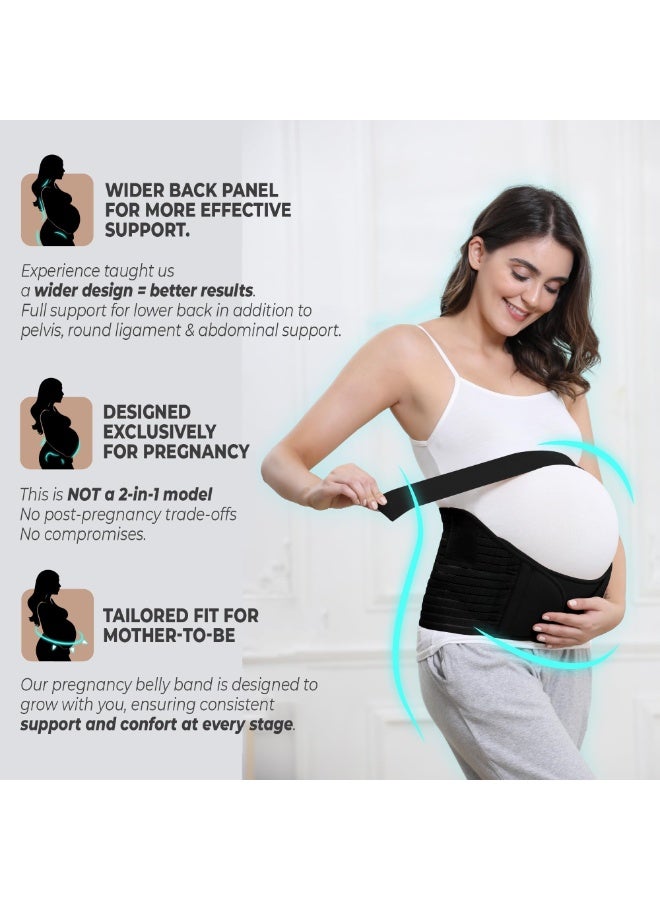 LAMAY Pregnancy Belly Band Maternity Belt, Back/Abdomen/Waist/Pelvis Support - Image 2