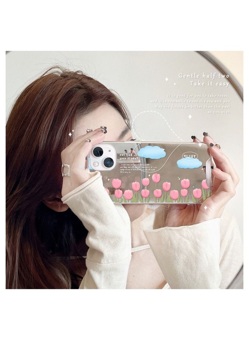 Loquat Mirror Tulip Air Cushion Soft Shell Apple Phone Case - Image 1