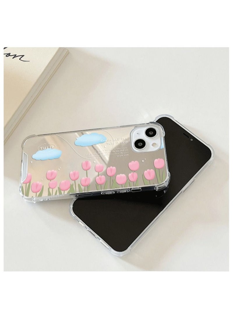 Loquat Mirror Tulip Air Cushion Soft Shell Apple Phone Case - Image 2
