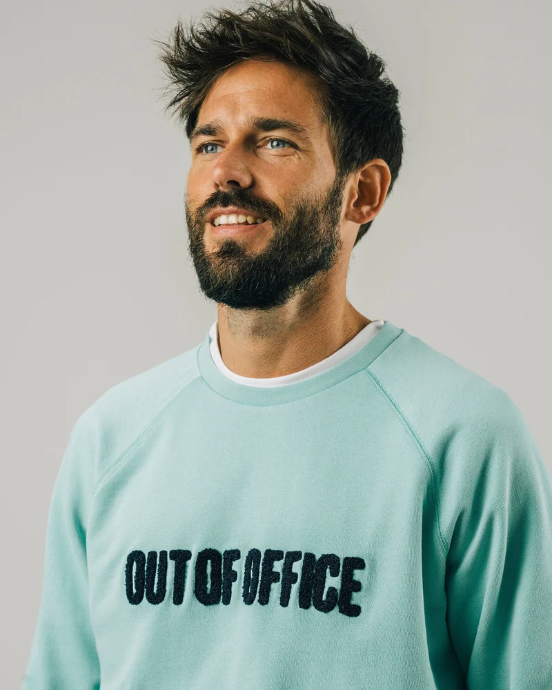 Brava Fabrics Out of Office Sweatshirt Pool 100% Organic Cotton