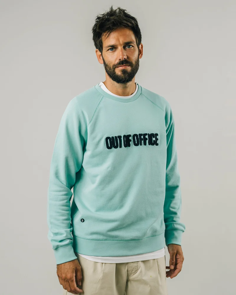 Brava Fabrics Out of Office Sweatshirt Pool 100% Organic Cotton