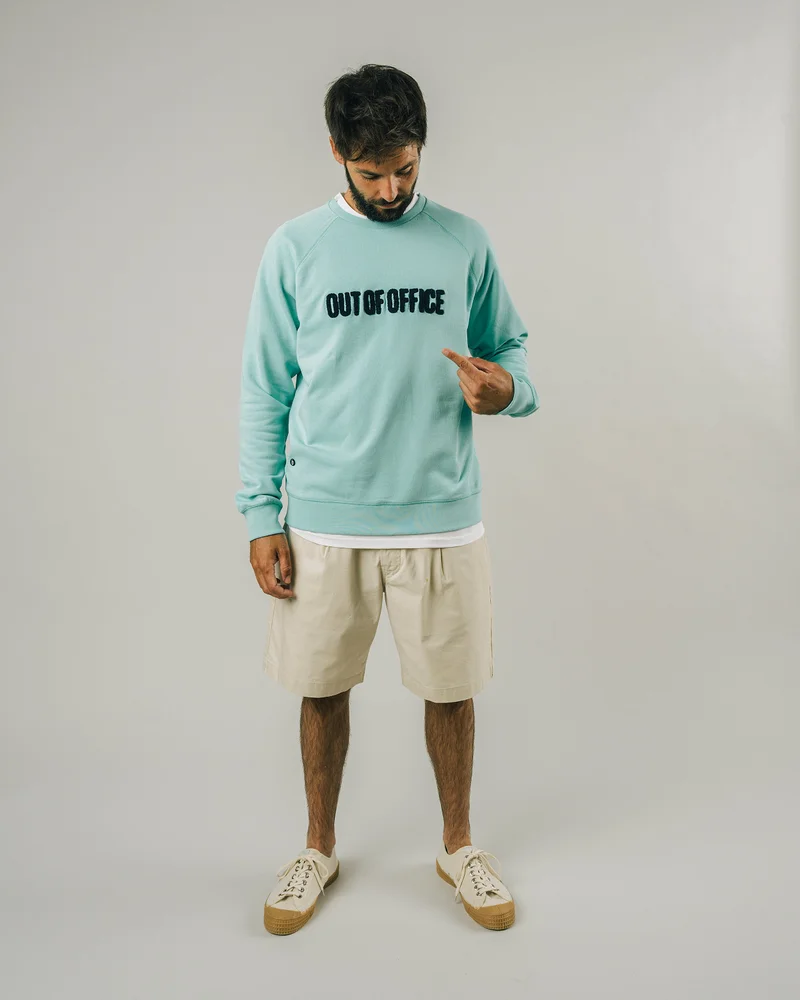 Brava Fabrics Out of Office Sweatshirt Pool 100% Organic Cotton