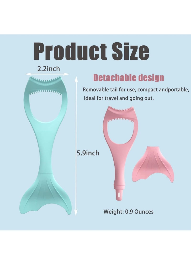Generic - Mascara Guard, Silicone Mermaid Mascara Shield Applicator, Eyelash Comb Cosmetic Tool, Reusable Makeup Eyelash Tool, Detachable 3 Pcs - Image 1