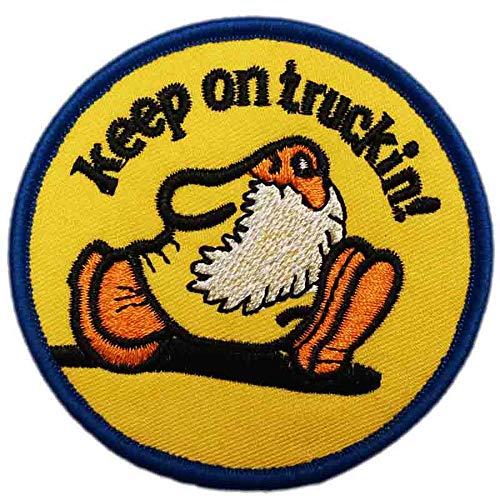 Cute-Patch Keep on Turckin Embroidered Iron On Sew On Patch Biker Vest - Image 1