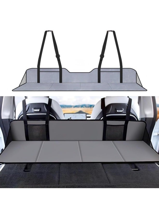 GGEROU Car Travel Rear Seat Mattress Extension Plate,Increase Travel Trunk Space Car Bed Camping Space, Sleeping Head Protection,Folding for Car, SUV - Image 1
