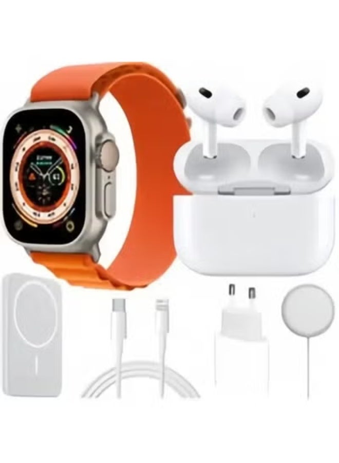 TIGER X8 Ultra Smartwatch 6-in-1 Combo Set with Smartphone – Bluetooth Calling, Fitness & Sports Tracking, Heart Rate Monitor, HD Display – All-in-One Gift Bundle for Men & Women - Image 1