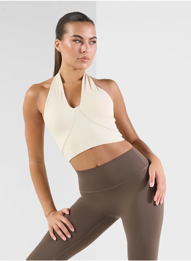 FRWD Halter Neck Seamless Sports Bra